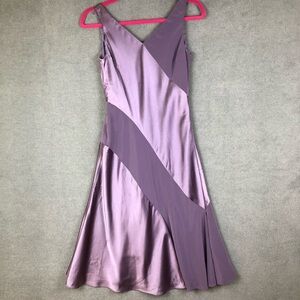 Jones New York Fairy Whimsical Y2K satin flowy midi dress size 4P